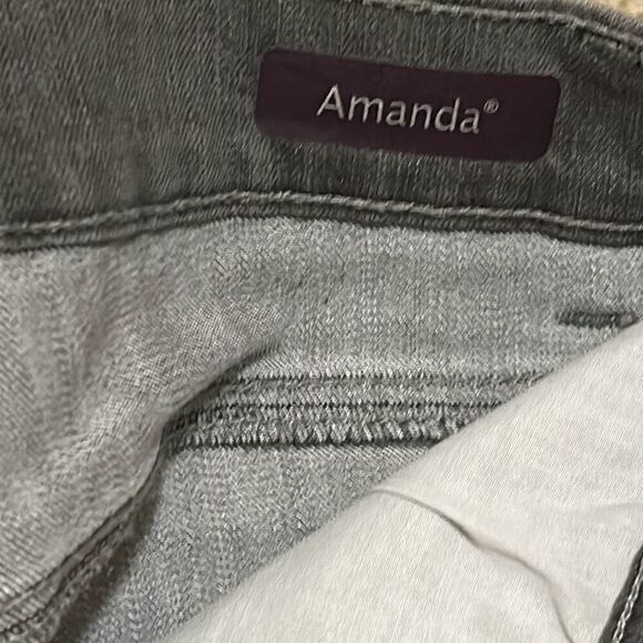 Gloria Vanderbilt Women's 8 Amanda Slimming Skinny Jeans Gray Stretch Denim New - Picture 4 of 11